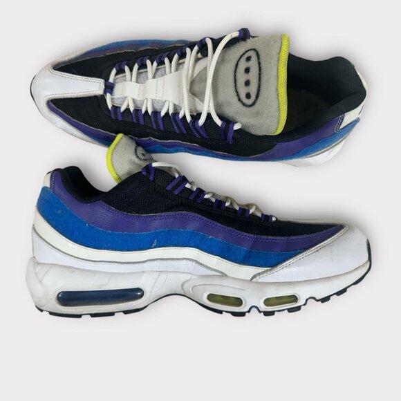 Nike Air Max Kaomoji White Blue Purple Sneakers DD9600-100 Men's Size 14 - Picture 3 of 10